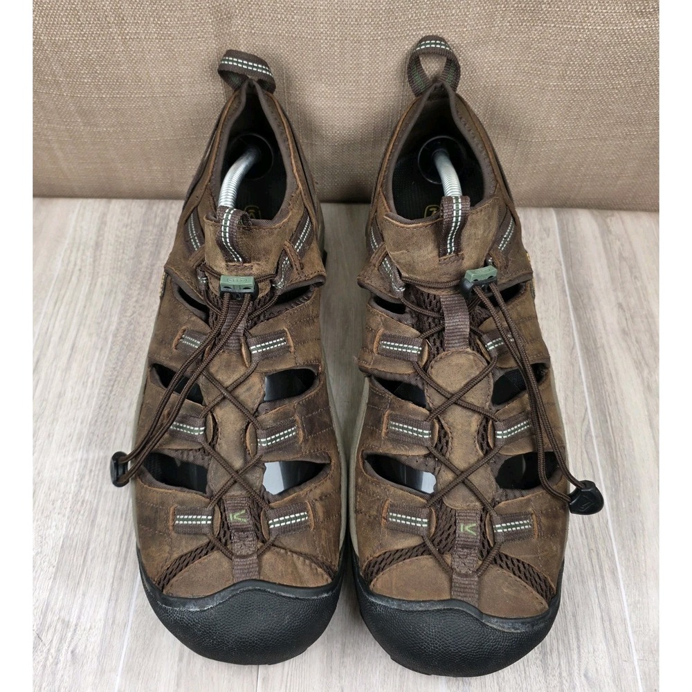Keen Arroyo II Hybrid Mens 12 Brown Leather Waterproof Hiking Sandals Shoes